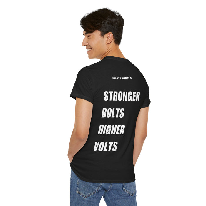 Stronger Bolts Graphic Tee for Energy Enthusiasts