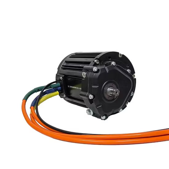 QS 138 90H V3 Mid-Drive Motor with Reduction Gear | High-Torque Electric Motorcycle Motor